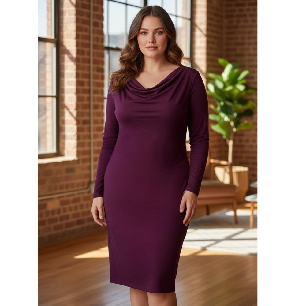 Mark Zunino Slimming Effect Dress